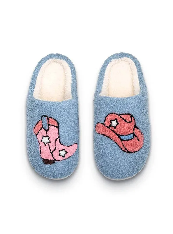 Blue Rodeo Girl Slippers
