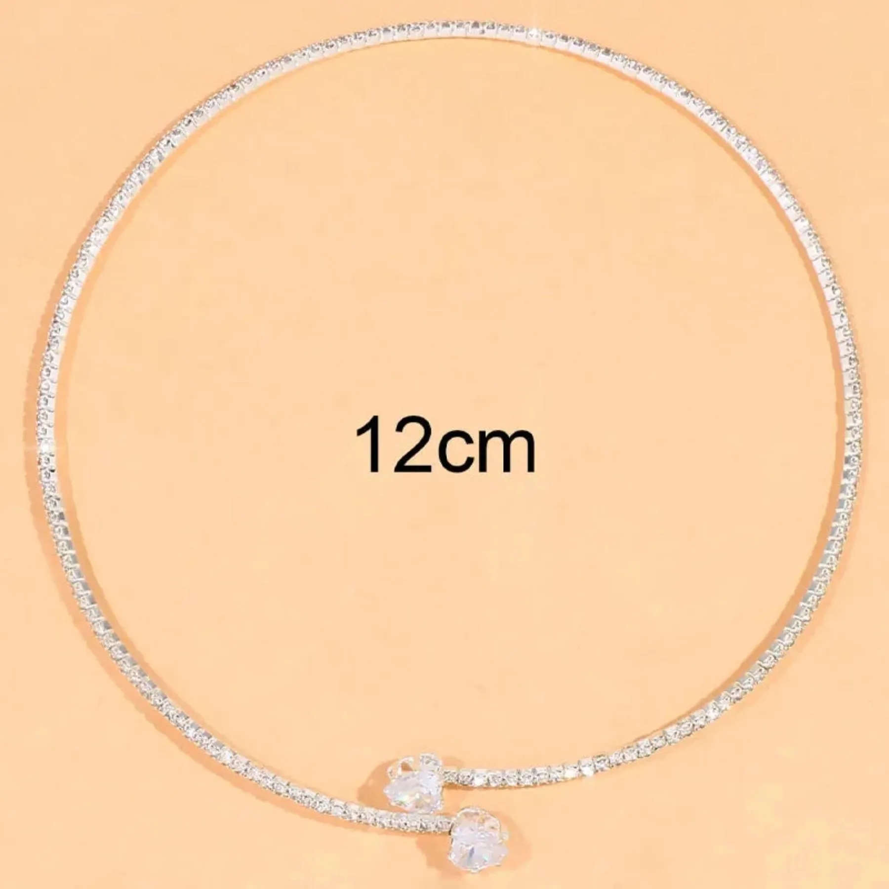Heart Collar Choker Rhinestone Jewelry Accessories