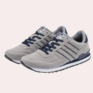 Men's Suede & Textile Low-Top Sneakers