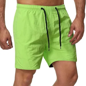 Men's Swim Trunks Quick Dry Beach Shorts with Zipper Pockets and Mesh Lining