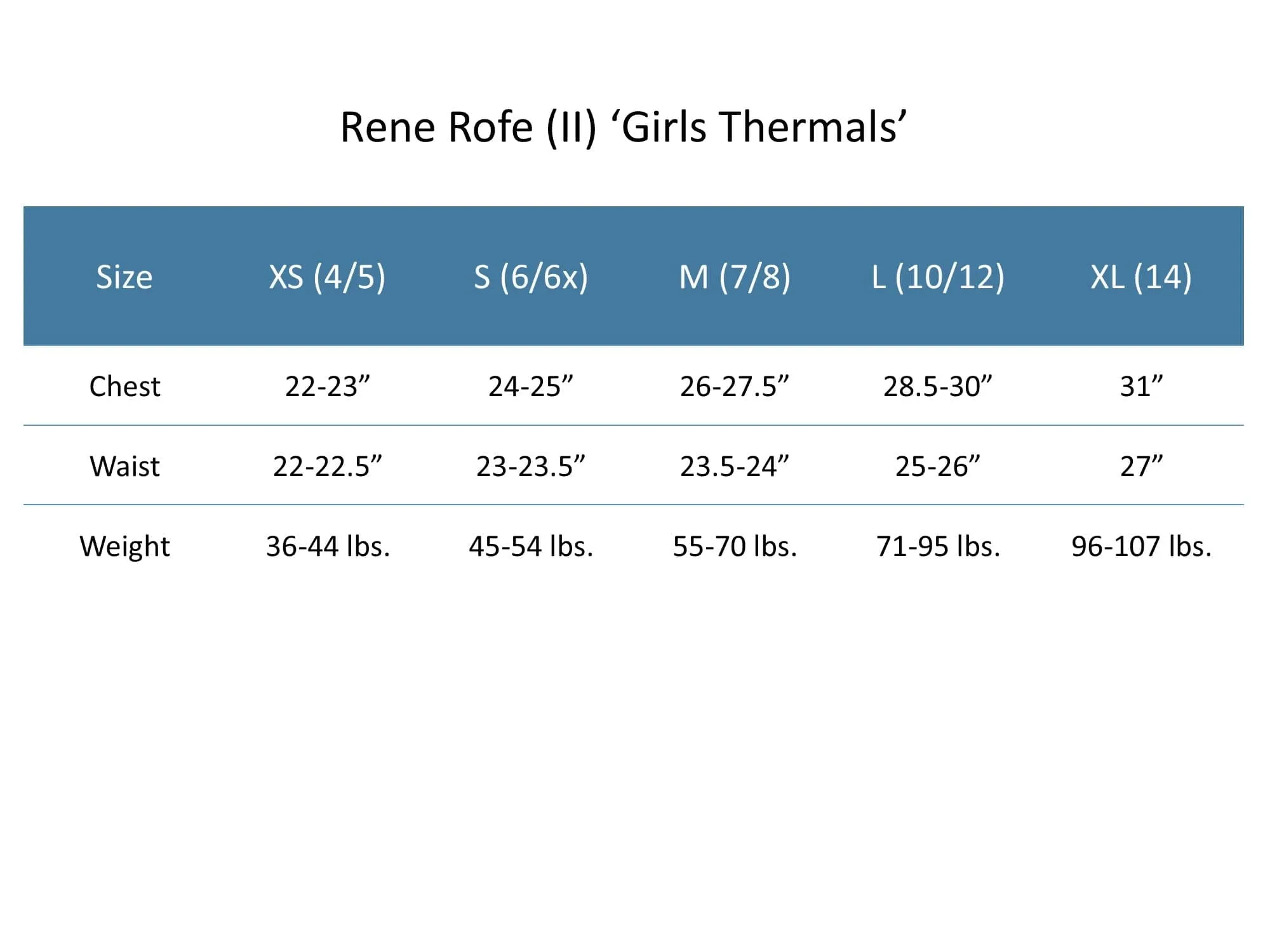 Rene Rofe Girl's Waffle Thermal Long Underwear 2-Piece Set