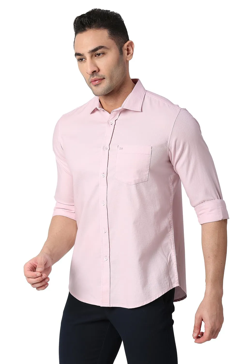 Slim Fit Cotton Dobby Shirt