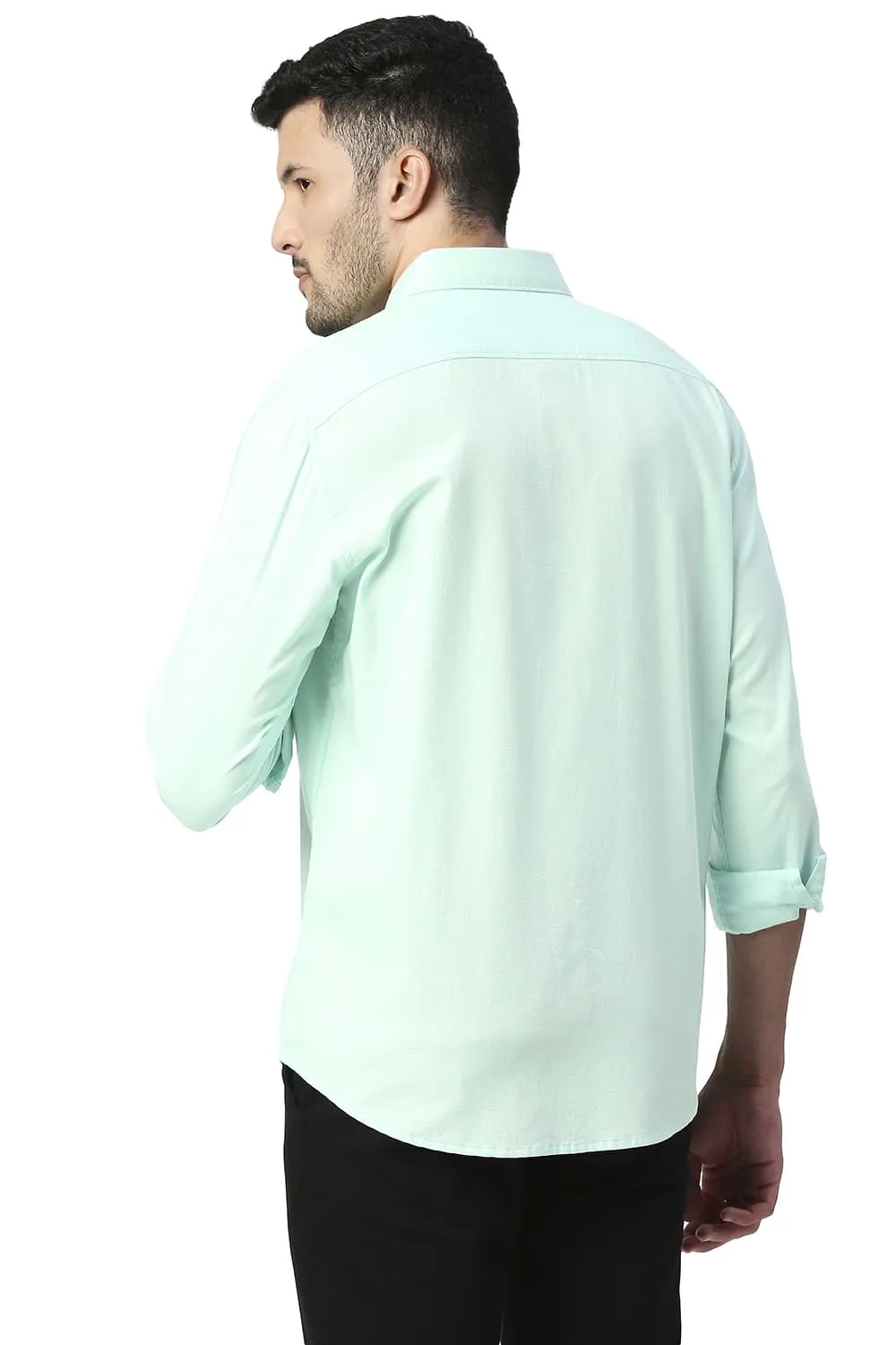 Slim Fit Cotton Dobby Shirt