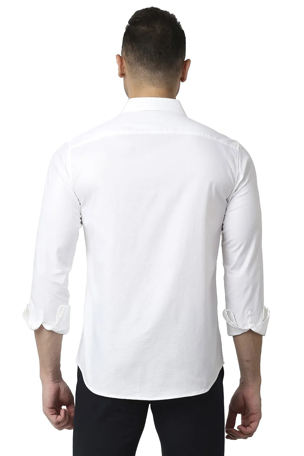 Slim Fit Cotton Dobby Shirt