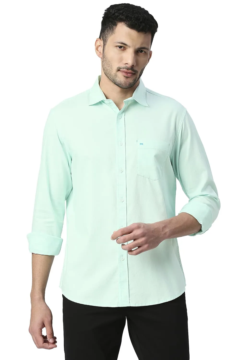 Slim Fit Cotton Dobby Shirt
