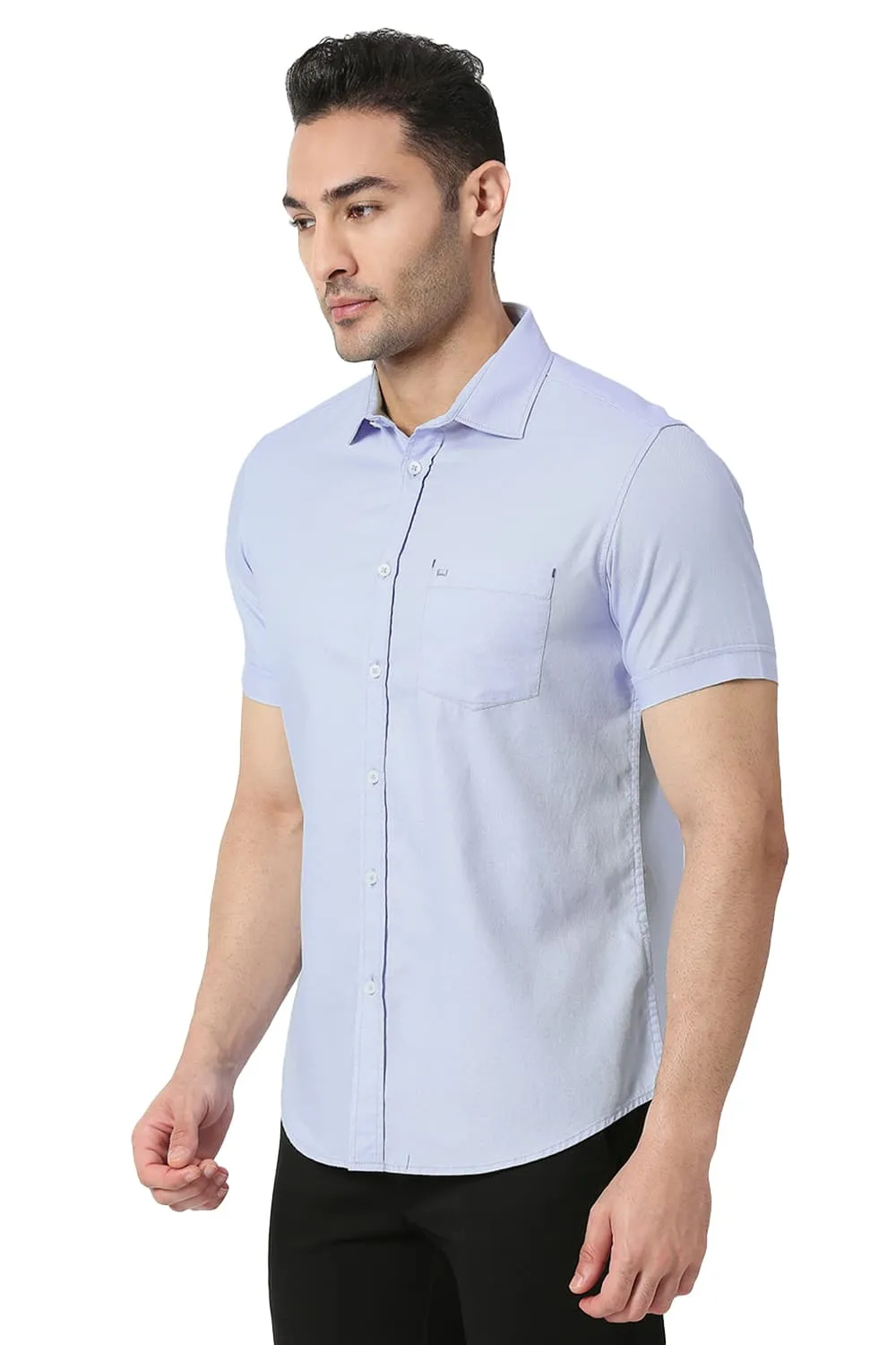 Slim Fit Cotton Dobby Shirt