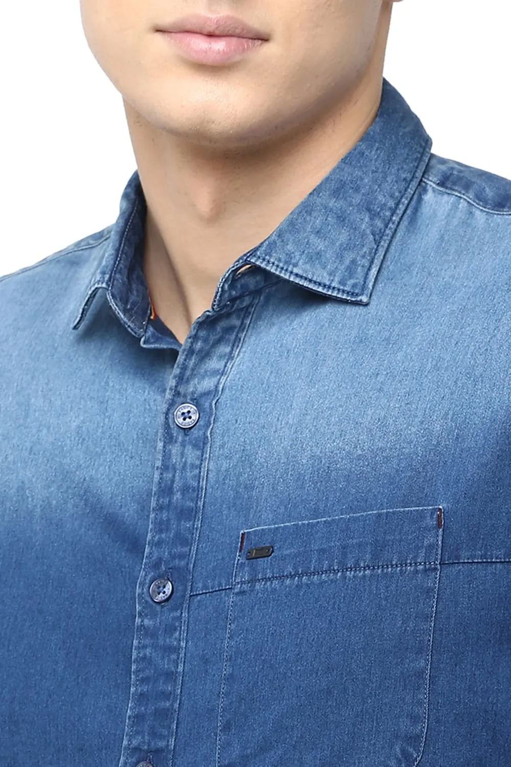 Slim Fit Satin Shirt